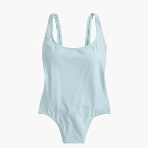 J. Crew Plunging scoopback one-piece swimsuit